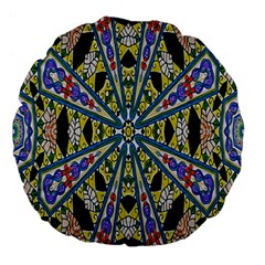 Kaleidoscope Background Large 18  Premium Flano Round Cushions