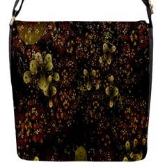 Wallpaper With Fractal Small Flowers Flap Messenger Bag (s)