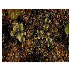 Wallpaper With Fractal Small Flowers Double Sided Flano Blanket (medium) 