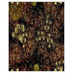 Wallpaper With Fractal Small Flowers Drawstring Bag (small)