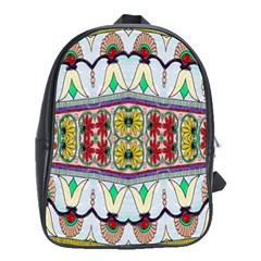 Kaleidoscope Background  Wallpaper School Bags(large) 