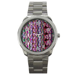 Textured Design Background Pink Wallpaper Of Textured Pattern In Pink Hues Sport Metal Watch by BangZart