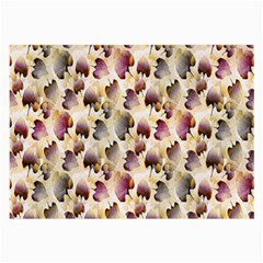 Random Leaves Pattern Background Large Glasses Cloth by BangZart