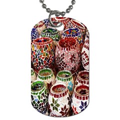 Colorful Oriental Candle Holders For Sale On Local Market Dog Tag (one Side) by BangZart