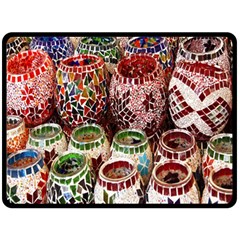 Colorful Oriental Candle Holders For Sale On Local Market Fleece Blanket (large)  by BangZart