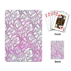 Floral Pattern Background Playing Card by BangZart