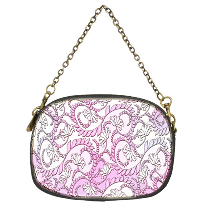 Floral Pattern Background Chain Purses (Two Sides) 