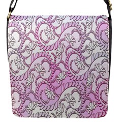 Floral Pattern Background Flap Messenger Bag (s)