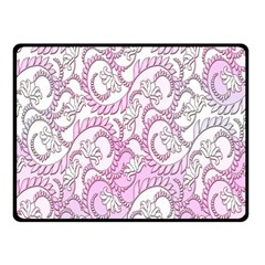 Floral Pattern Background Double Sided Fleece Blanket (small) 