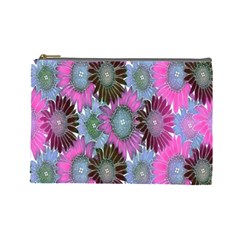 Floral Pattern Background Cosmetic Bag (large)  by BangZart