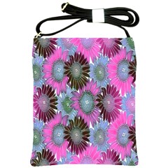 Floral Pattern Background Shoulder Sling Bags by BangZart