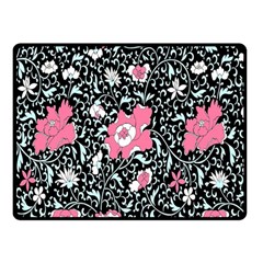 Oriental Style Floral Pattern Background Wallpaper Double Sided Fleece Blanket (small) 