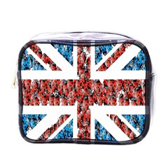 Fun And Unique Illustration Of The Uk Union Jack Flag Made Up Of Cartoon Ladybugs Mini Toiletries Bags by BangZart
