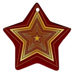 Christmas Star Seamless Pattern Ornament (Star) Front