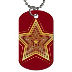 Christmas Star Seamless Pattern Dog Tag (two Sides) by BangZart