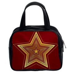 Christmas Star Seamless Pattern Classic Handbags (2 Sides) by BangZart