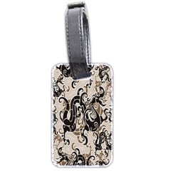 Dragon Pattern Background Luggage Tags (two Sides)