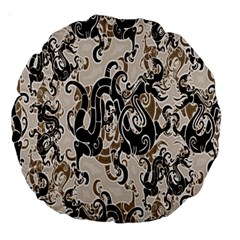 Dragon Pattern Background Large 18  Premium Round Cushions