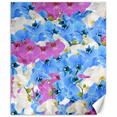 Tulips Floral Pattern Canvas 20  X 24   by paulaoliveiradesign