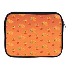 Peach Fruit Pattern Apple Ipad 2/3/4 Zipper Cases by paulaoliveiradesign