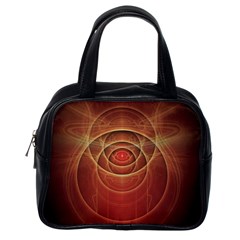 The Rusty Red Fractal Scarab Of Fiery Old Man Ra Classic Handbags (one Side) by jayaprime