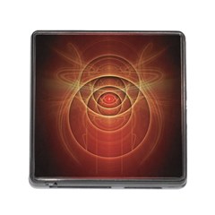 The Rusty Red Fractal Scarab Of Fiery Old Man Ra Memory Card Reader (square) by jayaprime