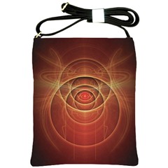 The Rusty Red Fractal Scarab Of Fiery Old Man Ra Shoulder Sling Bags by jayaprime