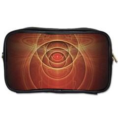 The Rusty Red Fractal Scarab Of Fiery Old Man Ra Toiletries Bags