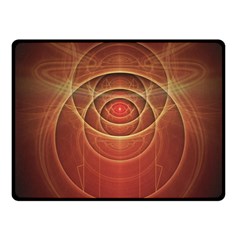 The Rusty Red Fractal Scarab Of Fiery Old Man Ra Fleece Blanket (small) by jayaprime