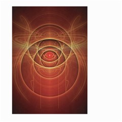The Rusty Red Fractal Scarab Of Fiery Old Man Ra Large Garden Flag (two Sides) by jayaprime