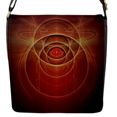 The Rusty Red Fractal Scarab Of Fiery Old Man Ra Flap Messenger Bag (s) by jayaprime