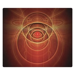 The Rusty Red Fractal Scarab Of Fiery Old Man Ra Double Sided Flano Blanket (small) 