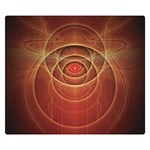 The Rusty Red Fractal Scarab of Fiery Old Man Ra Double Sided Flano Blanket (Small)  50 x40  Blanket Back