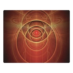 The Rusty Red Fractal Scarab Of Fiery Old Man Ra Double Sided Flano Blanket (large)  by jayaprime