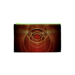 The Rusty Red Fractal Scarab Of Fiery Old Man Ra Cosmetic Bag (xs) by jayaprime