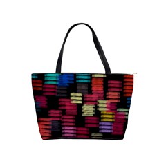 Colorful Horizontal Paint Strokes                         Classic Shoulder Handbag by LalyLauraFLM