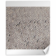 Zebra Pattern Animal Print Canvas 11  X 14   by paulaoliveiradesign