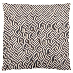 Zebra Pattern Animal Print Large Cushion Case (two Sides) by paulaoliveiradesign