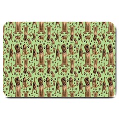 Puppy Dog Pattern Large Doormat  by BangZart