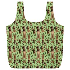 Puppy Dog Pattern Full Print Recycle Bags (l)  by BangZart