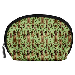 Puppy Dog Pattern Accessory Pouches (large) 