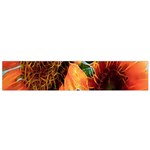 Sunflower Art  Artistic Effect Background Flano Scarf (Small) Front