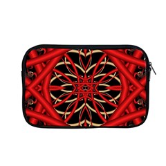 Fractal Wallpaper With Red Tangled Wires Apple Macbook Pro 13  Zipper Case