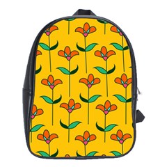 Small Flowers Pattern Floral Seamless Pattern Vector School Bags (xl) 
