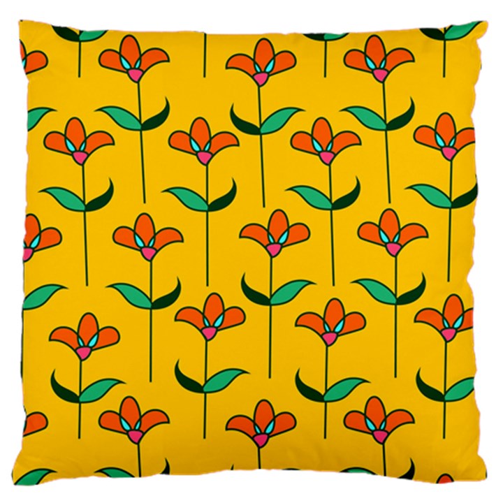 Small Flowers Pattern Floral Seamless Pattern Vector Standard Flano Cushion Case (One Side)