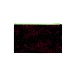 Pink Floral Pattern Background Wallpaper Cosmetic Bag (XS) Back