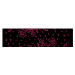 Pink Floral Pattern Background Wallpaper Satin Scarf (oblong)