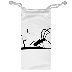 Dark Scene Silhouette Style Graphic Illustration Jewelry Bag by dflcprints