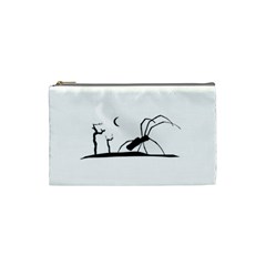 Dark Scene Silhouette Style Graphic Illustration Cosmetic Bag (small)  by dflcprints