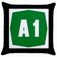 Autostrada A1 Throw Pillow Case (black) by abbeyz71